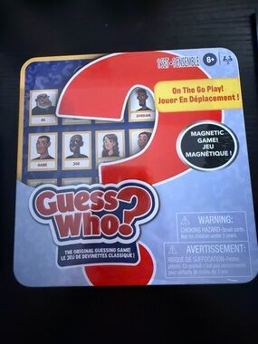 Guess Who? Magnetic Travel Game - Red/Blue